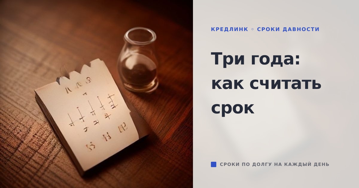 Иллюстрация к статье «Исковая давность по кредитной задолженности: как считать трехлетний срок»