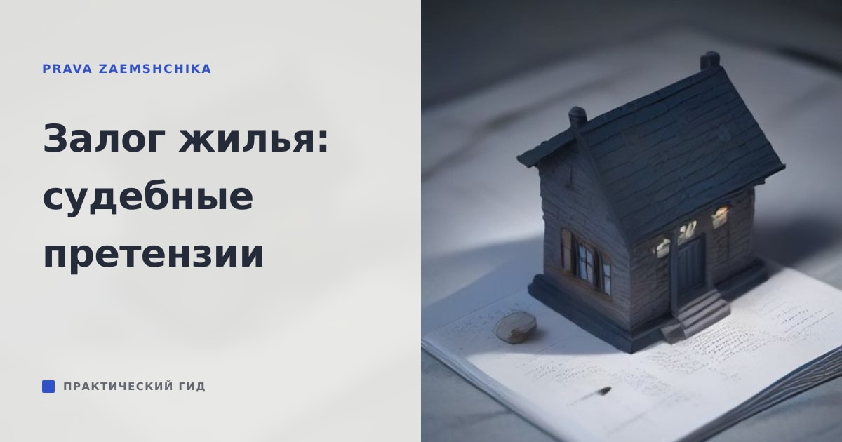 Иллюстрация к статье «Кредит под залог жилья: что происходит с недвижимостью при судебных претензиях»