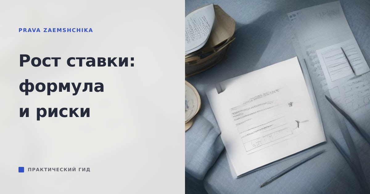 Иллюстрация к статье «Рост переменной ставки по кредитному договору: разбор формулы расчёта и финансовых рисков»