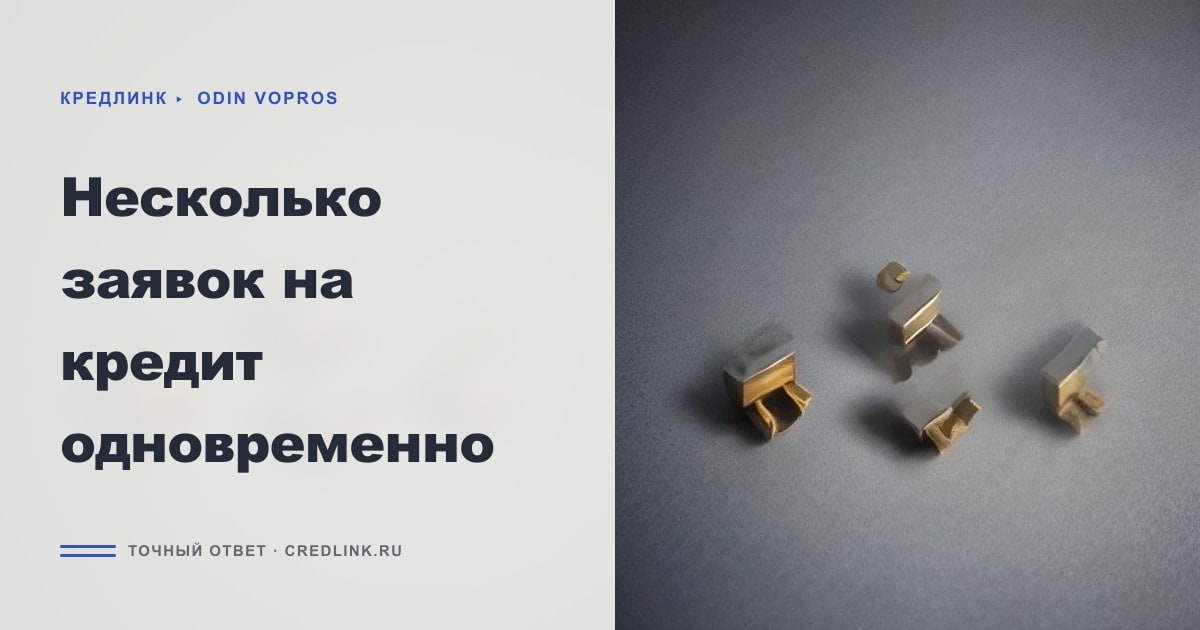 Иллюстрация к статье «Несколько заявок на кредит одновременно»