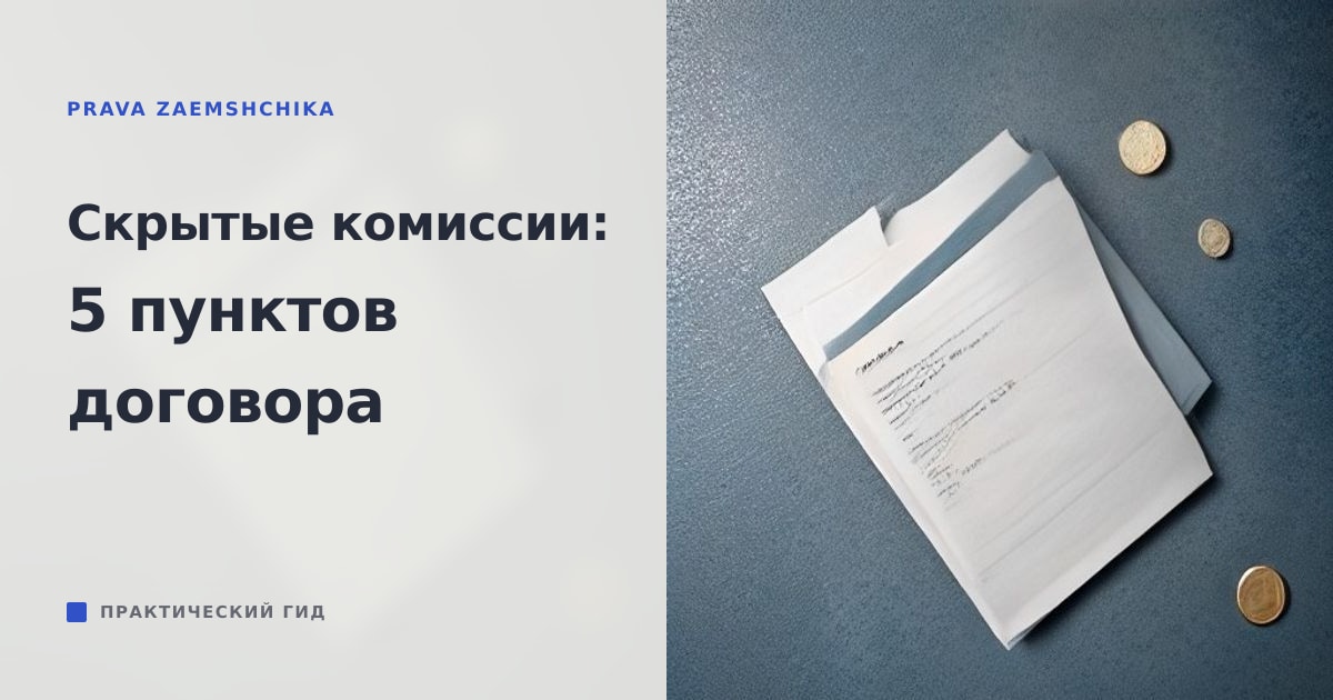Иллюстрация к статье «Скрытые комиссии за перевод заёмных средств: 5 пунктов договора с переплатой»